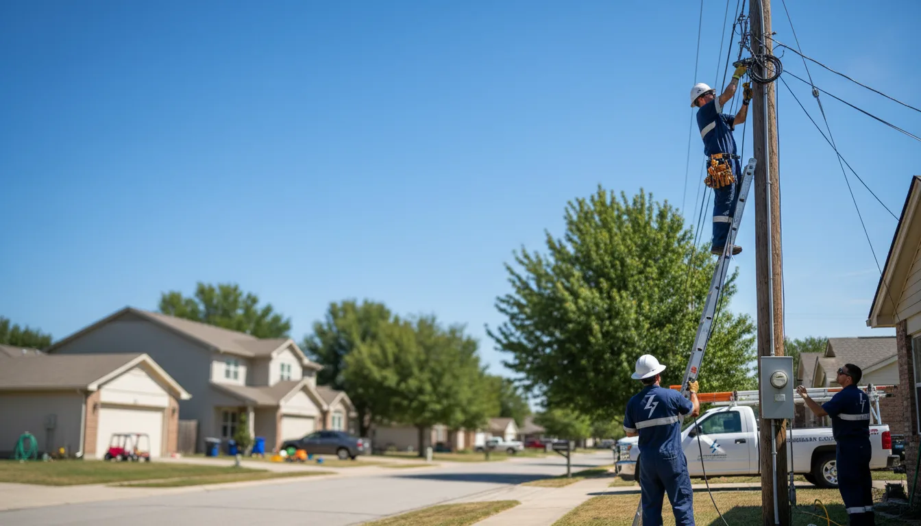 Residential electrician providing installation services in Parker City, IN